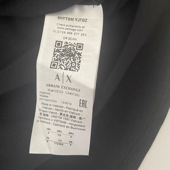 SOLD-NWT Armani Exchange T-shirt size small - Picture 5 of 10